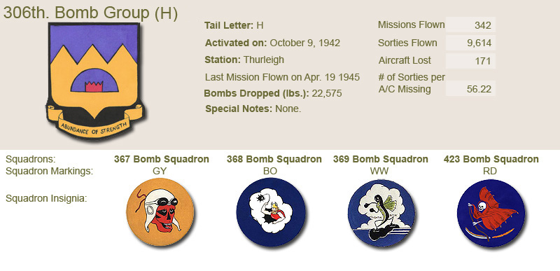 306th Bomb Group and Unit Insignias