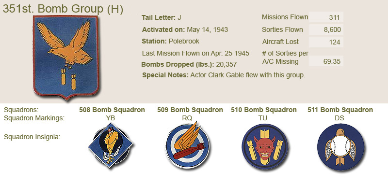 351st Bomb Group and Unit Insignias