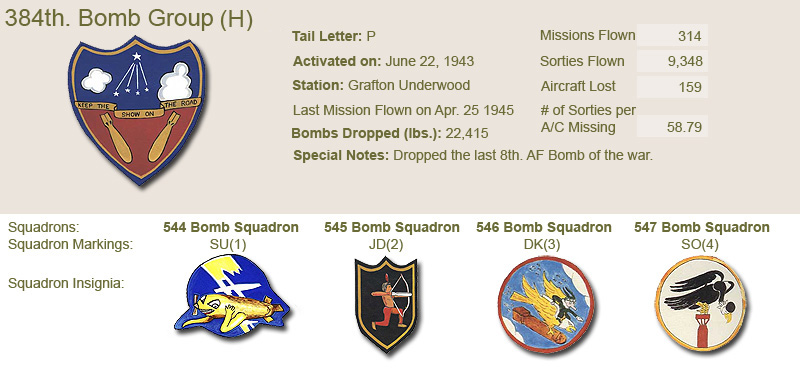 384th Bomb Group and Unit Insignias